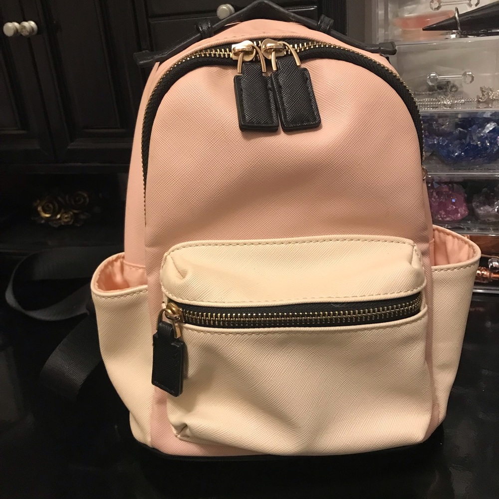 Dream control color block mini backpack